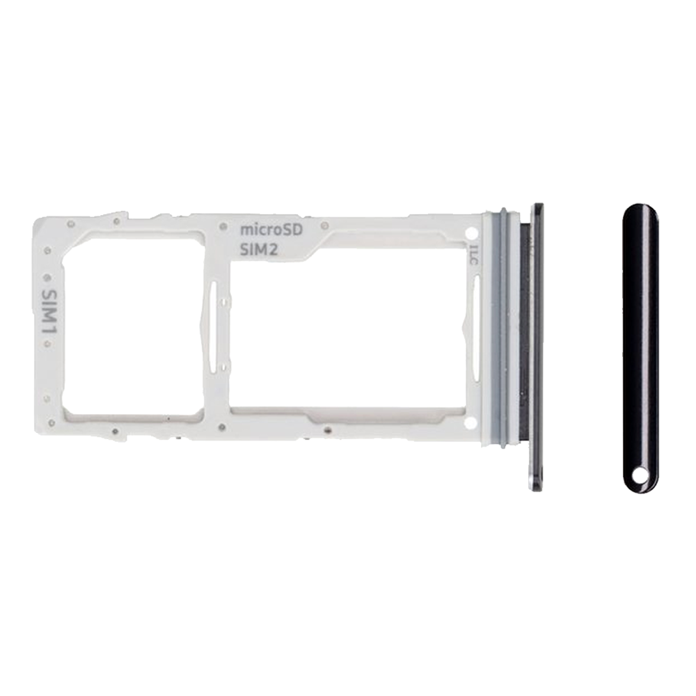 Samsung G770F Galaxy S10 Lite SIM-skuff (dobbel) - Prisme hvit