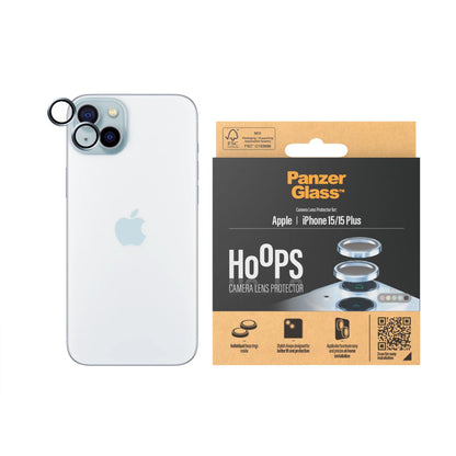 PANZERGLASS® HOOPS™ CAMERA LENS PROTECTOR IPHONE 15 | 15 PLUS | BLUE | GLASS PROTECTOR 