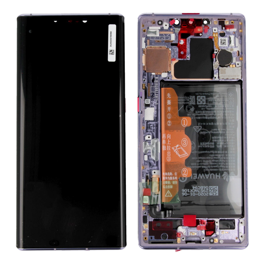 Huawei Mate 30 Pro LCD / Touch + Battery Unit - Space Silver (LIO-L09, LIO-L29)