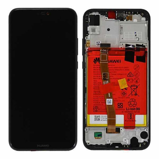 Huawei P20 Lite LCD / Touch + battery unit black (ANE-LX1, ANE-LX2)