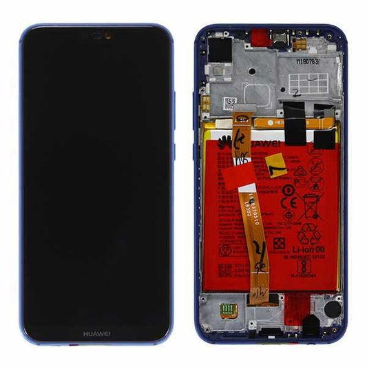 Huawei P20 Lite LCD / Touch + battery unit blue (ANE-LX1, ANE-LX2)