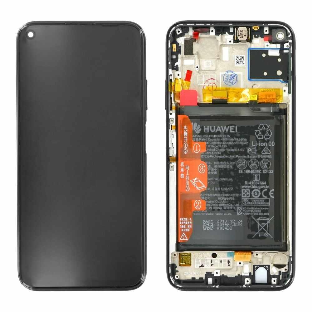 Huawei P40 Lite LCD / Touch + Battery - Midnight Black